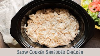 Slow Cooker Shredded Chicken [upl. by Branscum]