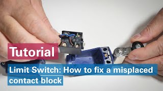 Limit Switch  How to fix a misplaced contact block [upl. by Refitsirhc418]