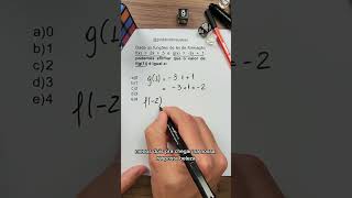 Exercício função composta matematica enem funcao [upl. by Ahsiekin454]