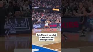 This angle of the controversial offensive foul call in Iowa vs UConn 👀 shorts [upl. by Ayal]