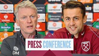 quotOur gameplan has to be smartquot  Moyes amp Fabiański Press Conference  West Ham v Bayer Leverkusen [upl. by Ilocin513]