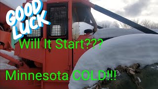 Cummins Turbo Timberjack 380A Cold Start in Minnesota [upl. by Teague]