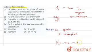 Read the given statements iiv regarding evolution and select the incorrec ones [upl. by Tommy271]