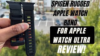 Spigen Rugged Apple Watch Band for Apple Watch Ultra Unboxing amp Review  Ty Tech [upl. by Acined]