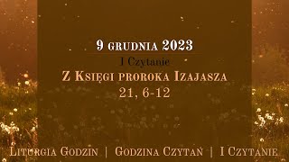 GodzinaCzytań  I Czytanie  9 grudnia 2023 [upl. by Ahern]