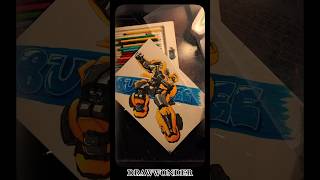 Drawing Bumblebee art drawing transformers bumblebee robot [upl. by Pasia]