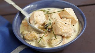 Recette  Blanquette aux deux poissons et fruits de mer [upl. by Adian]