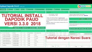 Cara Install Dapodik PAUD Versi 330 Tahun 2018 dengan Mudah [upl. by Ruddy]