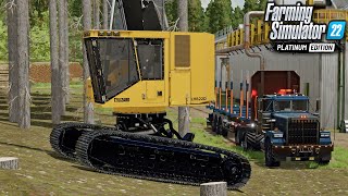 Starting A Logging Machine Collection  Silverrun Forest  Farming Simulator 22 [upl. by Whelan461]