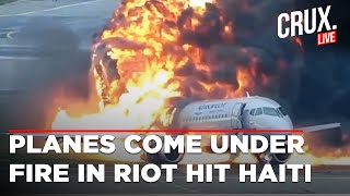 Haiti Live Two US Airlines Are Struck By Gunfire While Trying To Land In Haitis Capital  Jet Blue [upl. by Ythomit418]