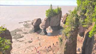 The Hopewell Rocks  OFFICIAL Time Lapse video of 456 foot tide [upl. by Olemrac]