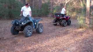 Brute Force 750 vs Grizzly 700 TUGAWAR FAIL [upl. by Barbra]