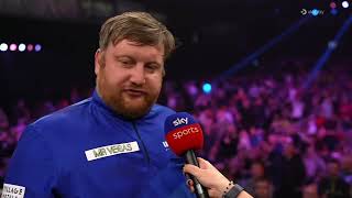 Cameron Menzies Interview After The Match Against James Wade  Grand Slam of Darts 2024 [upl. by Turnbull]