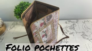 Tuto scrapbooking folio pochettes à trois volets [upl. by Uticas]