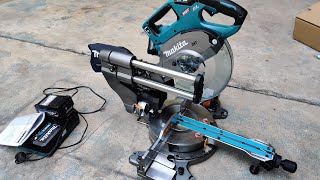 Unboxing LS002G Makita Cordless Slide Compound Miter Saw 216mm Saw blade [upl. by Yhotmit]