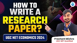 How to Write Research Paper in Economics  StepbyStep Research Paper Writing Process  JRFAdda [upl. by Benoite61]