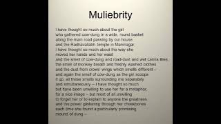 Muliebrity By Sujata Bhatt Summary And Themes In Malayalam [upl. by Balbinder]