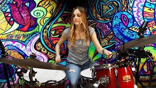 Ball Room Blitz – Sweet  drum cover by Mia Morris  Nashville Drummer Musician Songwriter [upl. by Humo779]