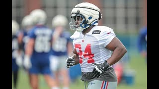 Elijah Chatman film study UDFA bidding to make Giants roster [upl. by Icul886]