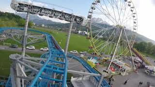 Drifting Coaster  Ahrend Onride rückwärts LUGA Luzern 2018 [upl. by Ennoira857]