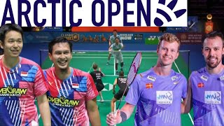 AhsanSetiawan INA VS AstrupRasmussen DEN  Round Of 16 Badminton Arctic Open 2024 [upl. by Bysshe]