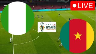 🔴Nigeria vs Cameroon LIVE  Africa Cup of Nations 2024 Video Game Simulation  AFCON 2023 [upl. by Adyl]