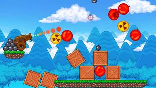 Kaboomz 3  use pixel cannon and nuclear balloons to pop red and leather balloons [upl. by Eilime]