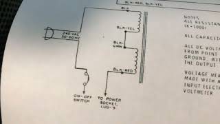 HP 23A Power Supply powering the Collins KWM2A [upl. by Morton76]