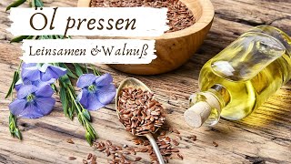 Öl selber pressen und aromatisieren  Vorstellung Klarstein Ölmühle [upl. by Beckman]