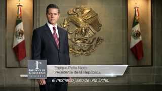 Primer Informe de Gobierno Presidente Peña Nieto  Escudo Nacional [upl. by Adnylg]