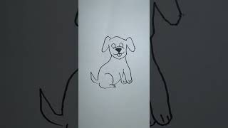 East dog drawing Lecture 3 drawing art kids dog [upl. by Adnawuj]