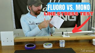 Fluorocarbon vs Monofilament Line Stress Test Experiment Results [upl. by Qifahs772]