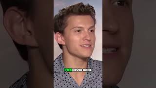 Tom Holland and Jacob Batalon recognizing the famous WatchMojo Voice [upl. by Eilatan]