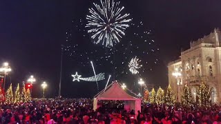 Capodanno a Trieste il conto alla rovescia e i fuochi in piazza Unità [upl. by Hobard]