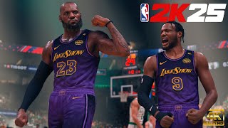 LeBron x Bronny Tag Team At the Garden  NBA 2K25 Ultra Modded PC Showcase  Lakers vs Celtics [upl. by Burnard]