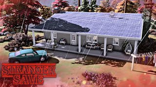 BYERS HOUSE ✨ Stranger Save  The Sims 4 Speed Build  No CC [upl. by Alano265]