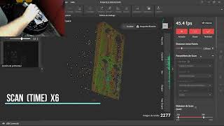 Revopoint MetroX 3d scanner  cross line session [upl. by Sainana]