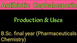 Production Of Cephalosporin antibiotic by fermentationBScfinalyear [upl. by Orpheus]