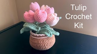 Trying Out A Tulip Crochet Kit [upl. by Summer259]