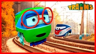 Cartoon Train Animated Series Collection Trains cartoons for children [upl. by Milda]