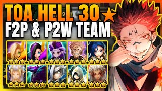 ToA HELL 30★  Agosto  Setembro  Summoners War [upl. by Idram128]