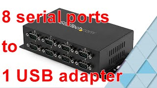 StarTechcom 8 Serial RS232 Ports to USB Adapter [upl. by Imar]