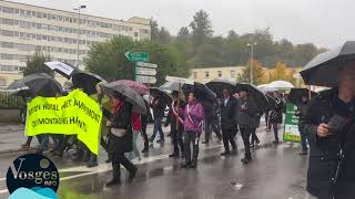 Manifestation à Remiremont pour lavenir du Centre Hospitalier [upl. by Gerdy]