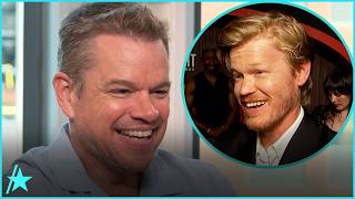 Matt Damon RAVES Over Jesse Plemons Lookalike Comparisons EXCLUSIVE [upl. by Annohsak]