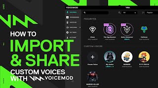 How to import and share custom voices with Voicemod [upl. by Assilav]