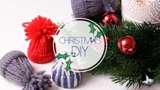 Christmas DIY cappellini di lana  Un punto alla volta [upl. by Laniger]