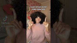 3 CURLY HAIRSTYLES FOR FRINGE BANGS WIG😍👀LUVME HAIR [upl. by Noned566]