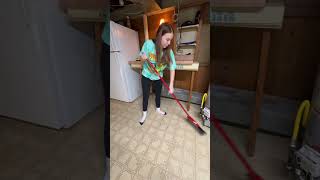 Deep cleaning the basement cleaningvideos cleaningmotivation blackwidow cleanwithme [upl. by Joe]