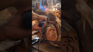 Mesquite  shorts woodworking mesquite wood foryou texas art woodcarving fyp foryoupage [upl. by Aihseuqram]