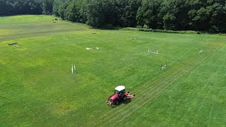 Mowing a HUGE Horse JUMPING Field [upl. by Wagstaff]